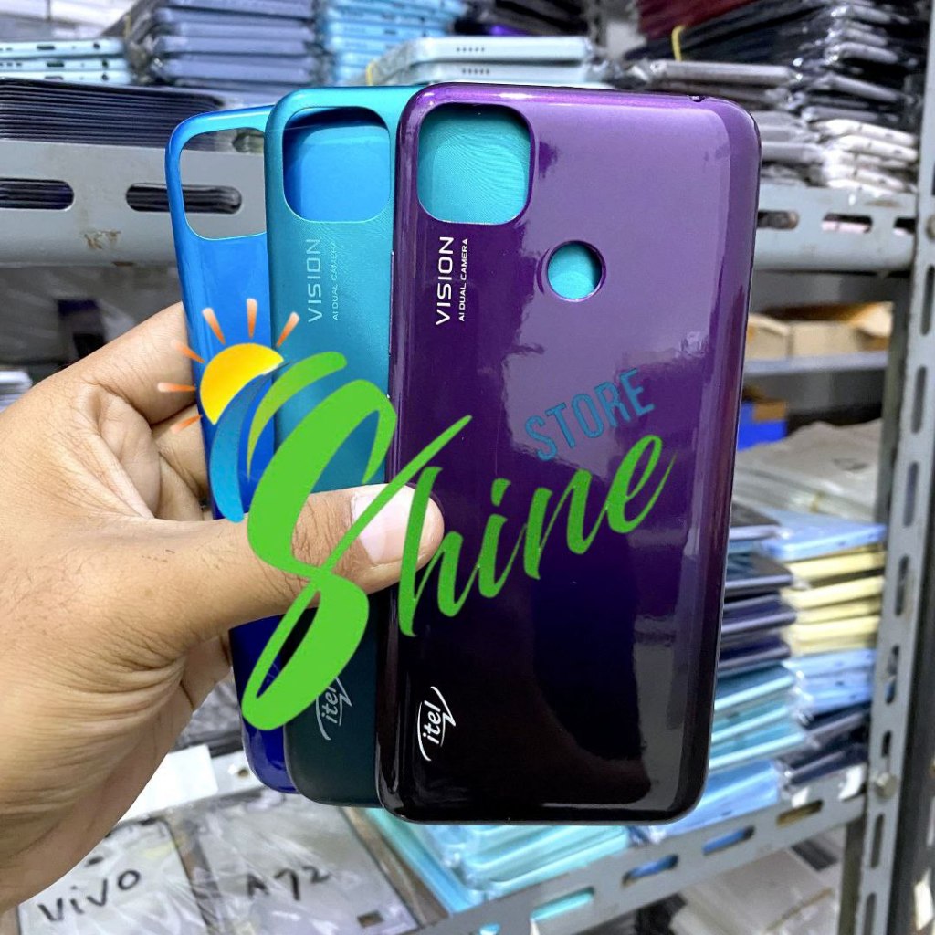 Backdoor Housing HP Itel Vision 1 L 6005 Bekdor Tutup Belakang Kesing + Tombol