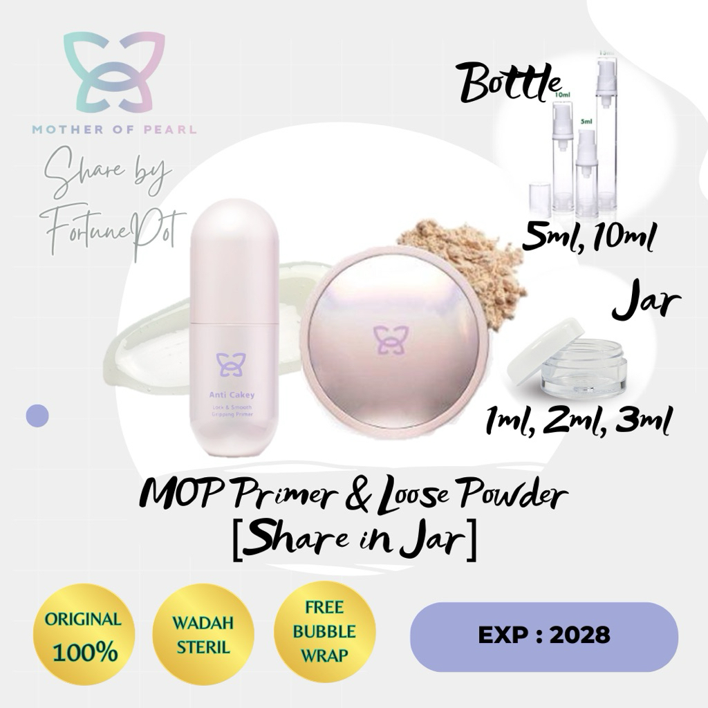 [Share in Jar] Mother of Pearl by Tasya Farasya MOP beauty Primer & Translucent Loose Powder