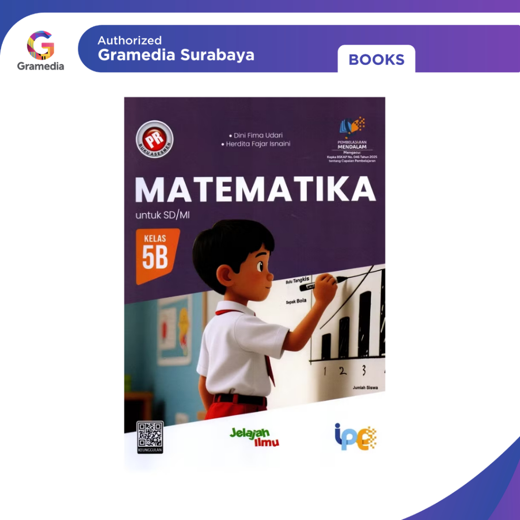 Gramedia Surabaya - PR Matematika untuk SD/MI Kelas 5B