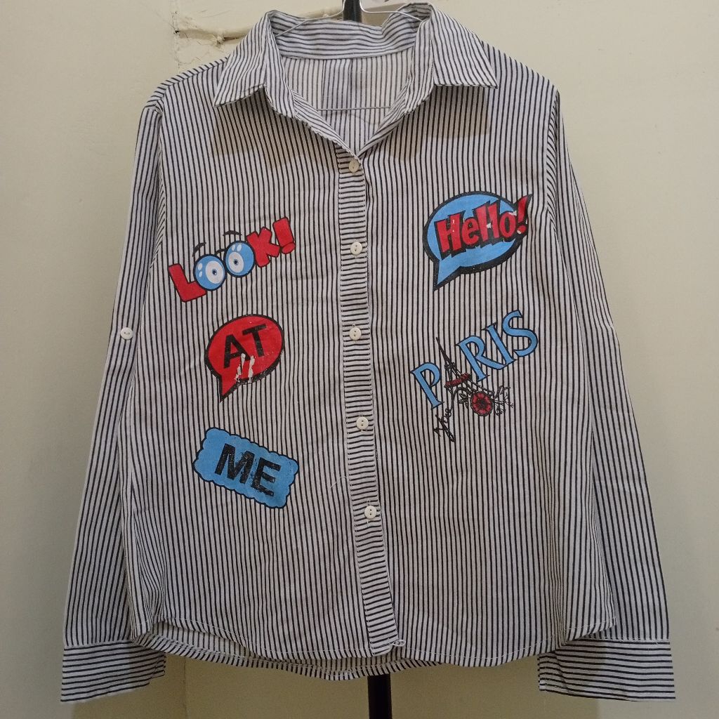 kemeja salur preloved