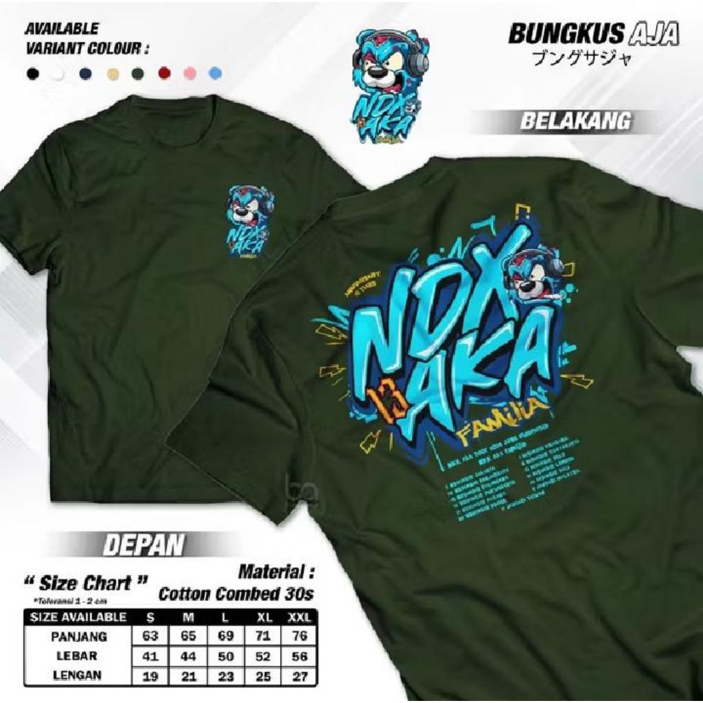 Kaos NDX AKA Terbaru /  Baju NDX AKA Family