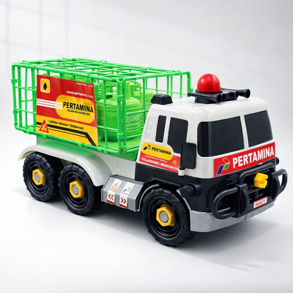 VINCLUX Mainan Mobil Truk Pertamina Gas Elpiji - Truck Besar