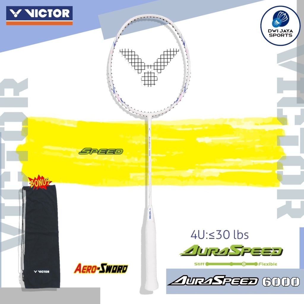 Raket Badminton Victor Auraspeed 6000 A | Ars 6000 | Ars-6000 | Auraspeed 6000