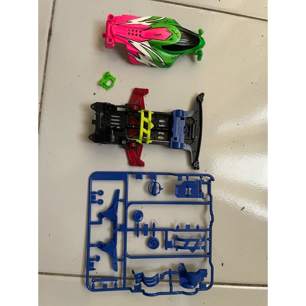 Chassis Super 2 Carbon Lengkap