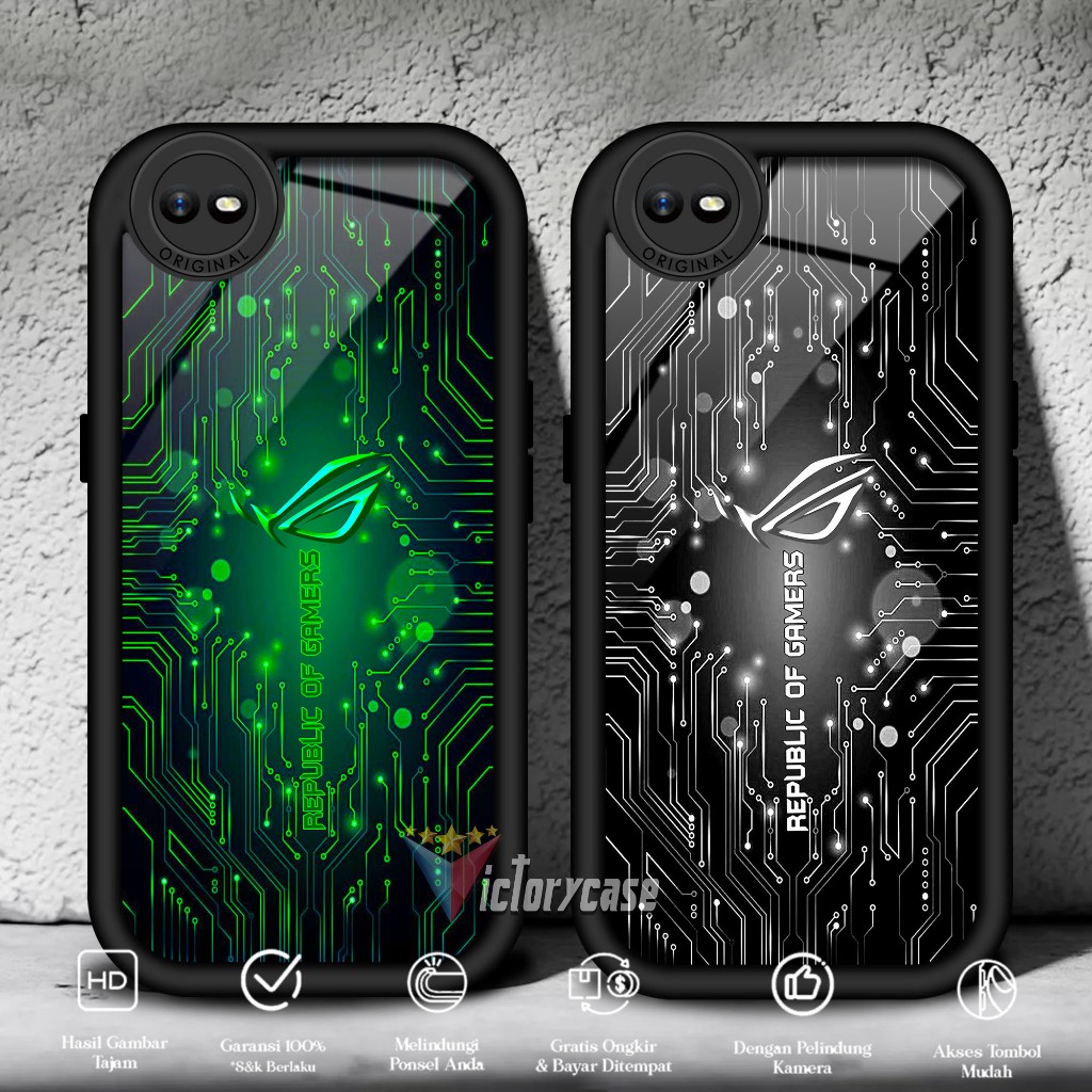 Case Oppo A1K C2 Motif [ ROG ] Case Hp Glossy Casing Hardcase Softcase Bisa cod