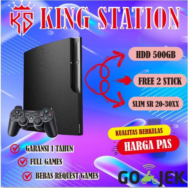 SONY PS 3 PS3 SLIM CFW 500GB SERI 25XX FREE REQUEST GAME