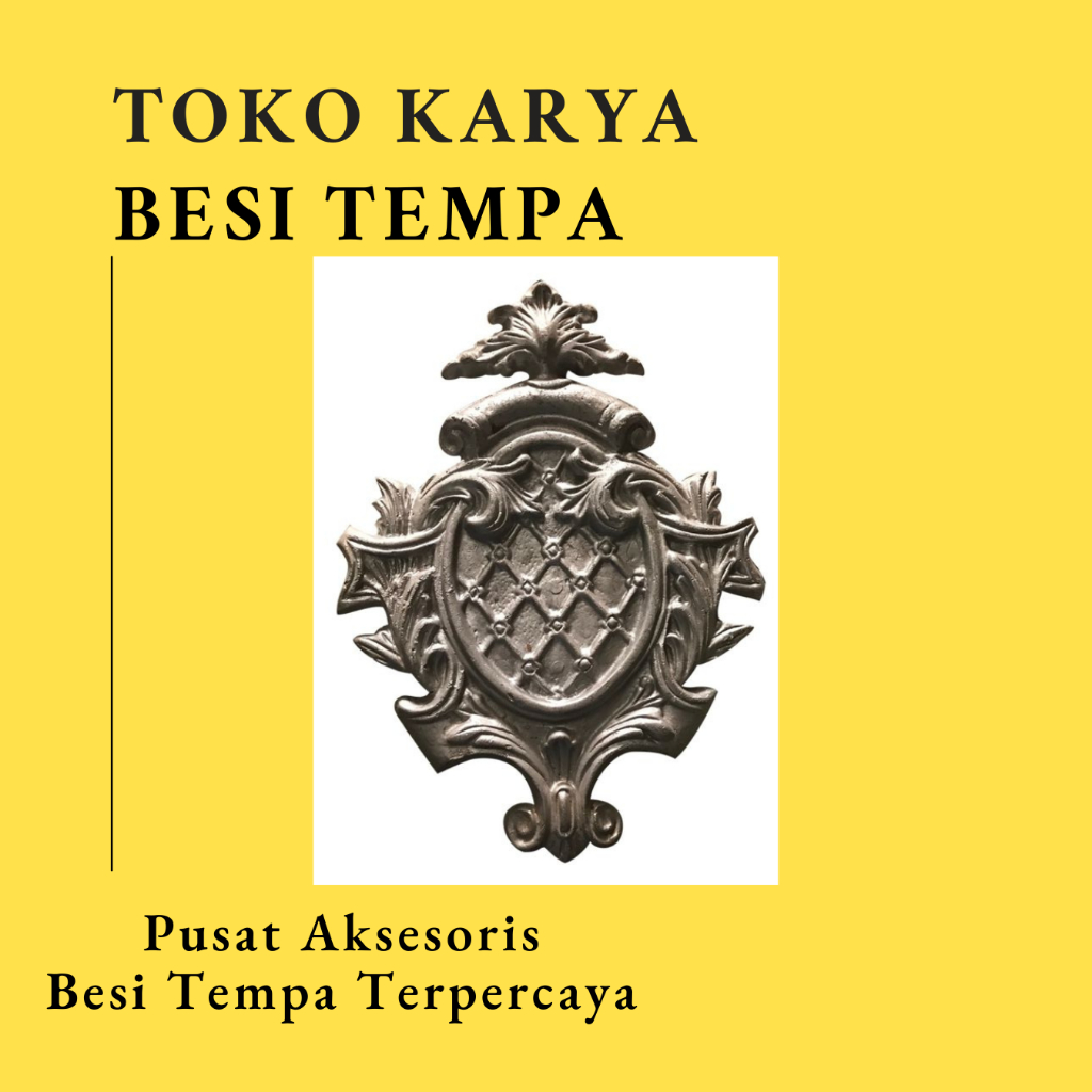 Ornamen Pagar Besi OR-14ISI / Ornamen Besi Tempa / Ornamen Pagar Besi dan Tralis / Aksesoris Besi Te