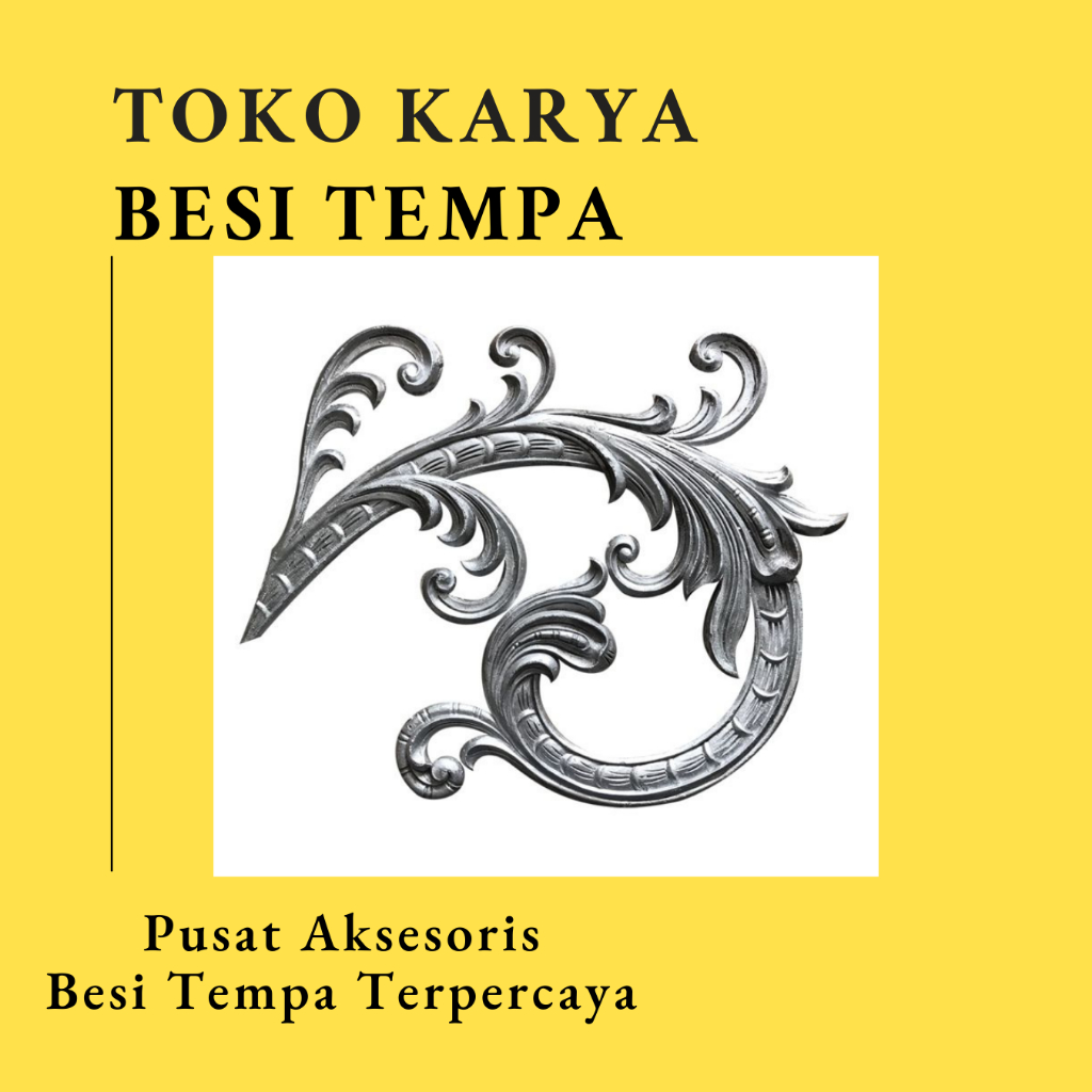 Ornamen Pagar Besi Leaf 1126 / Ornamen Besi Tempa/ Ornamen Pagar Besi dan Tralis / Aksesoris Besi Te