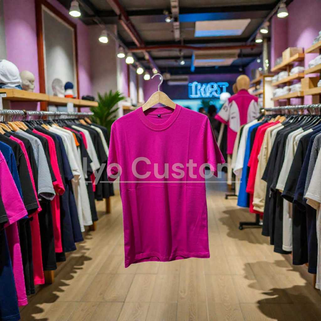 KAOS POLOS PINK FANTA