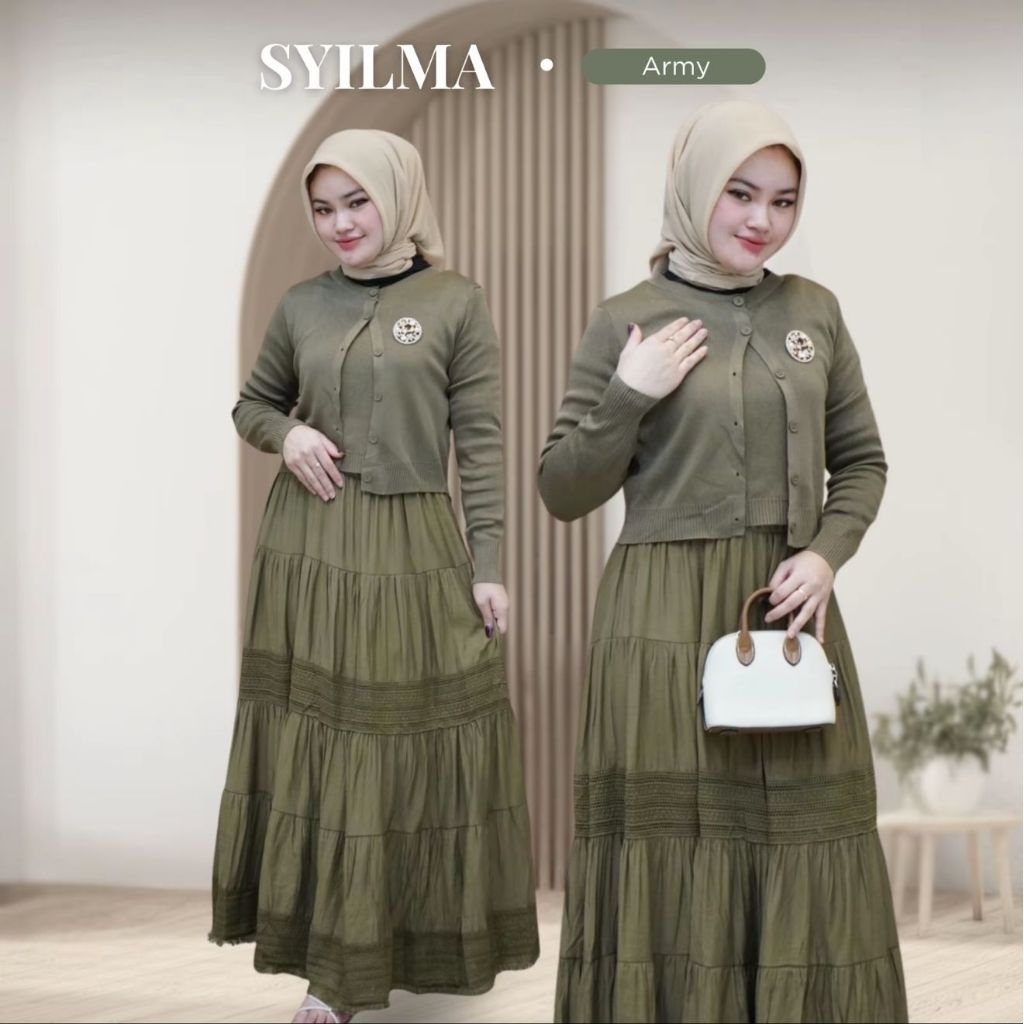 gamis bangkok terbaru by zara woman versi kancing