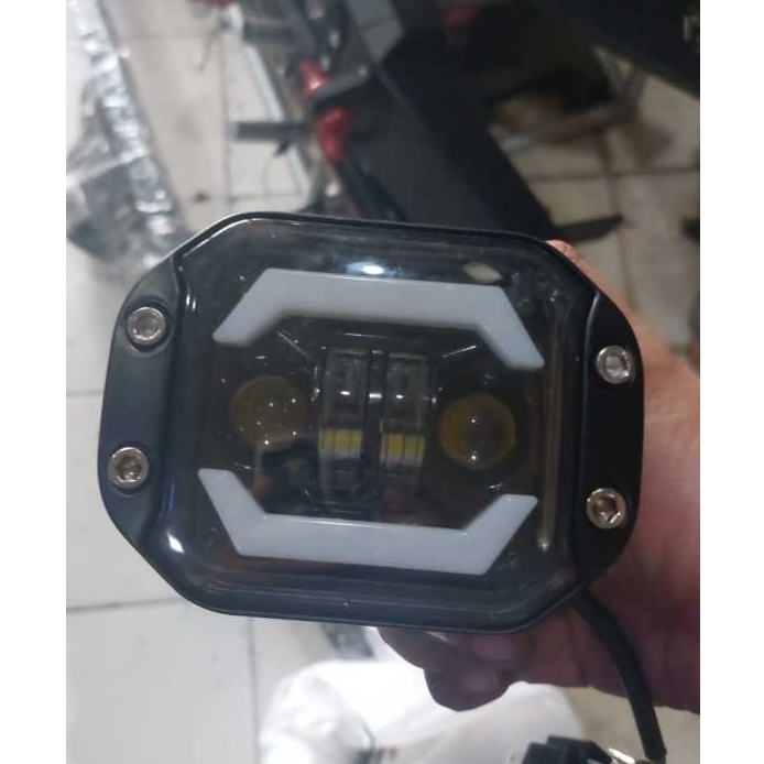 1PCS Lampu LED Bumper Towing Bar 18W Foglamp Offroad