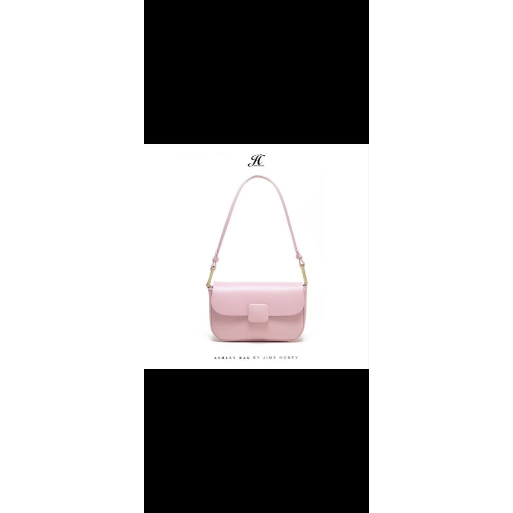 Ashley bag Jimshoney warna soft pink - Tas selempang wanita