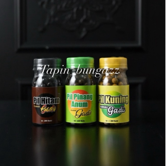 Pil Gadis Original – Pil Hitam / Pil Kuning / Pil Pinang Anum