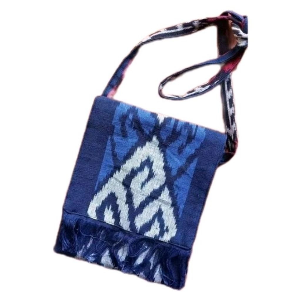 Tas Selempang Tenun Etnik Pria Wanita Motif Tradisional Toraja Lombok NTT