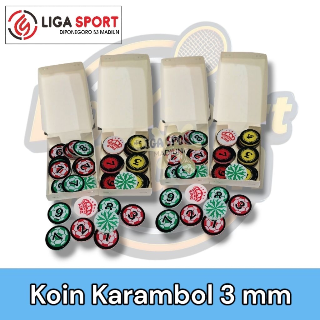 Koin Biji Karambol 3 mm