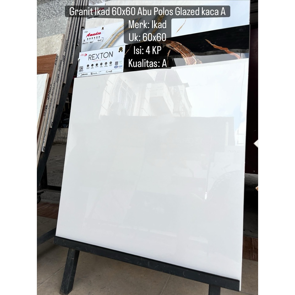 granit ikad 60x60 abu polos Glazed kaca A