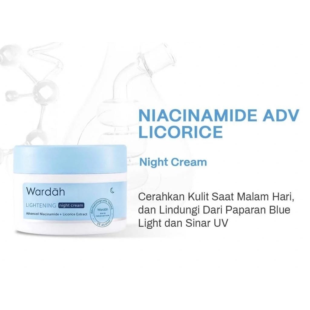WARDAH Lightening Night Cream.krim malam
