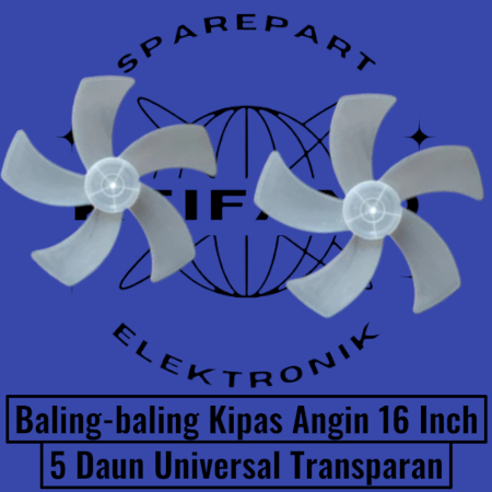 1pcs - Baling-baling Kipas 5 Daun Putih Bening Universal Bisa untuk Merek apa saja, terutama Cosmos 