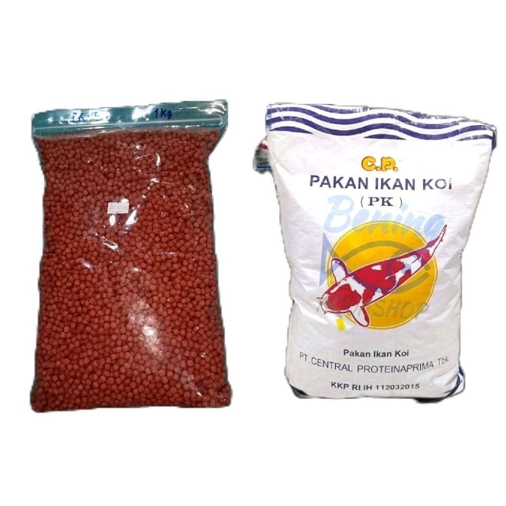 (Repack 1 Kg ) Pakan Ikan Koi Pk (Cp) Size 5 Mm / Pk 5