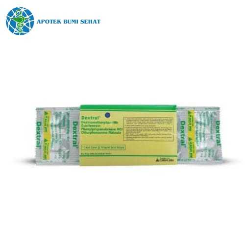 Dextral Kaplet / obat batuk dan pilek (per Strip)