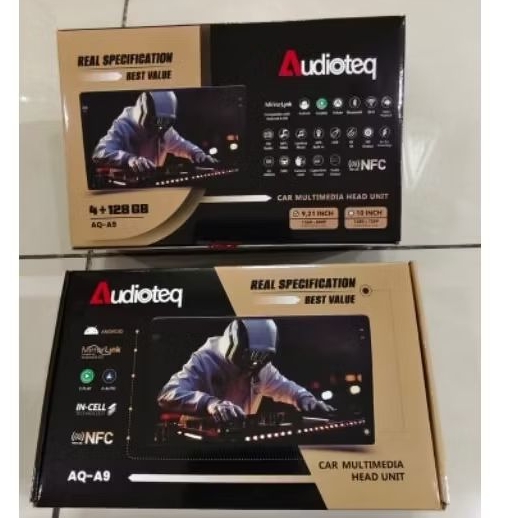 HEAD UNIT ANDROID AUDIOTEQ 4/128 9INCH/10INCH NFC