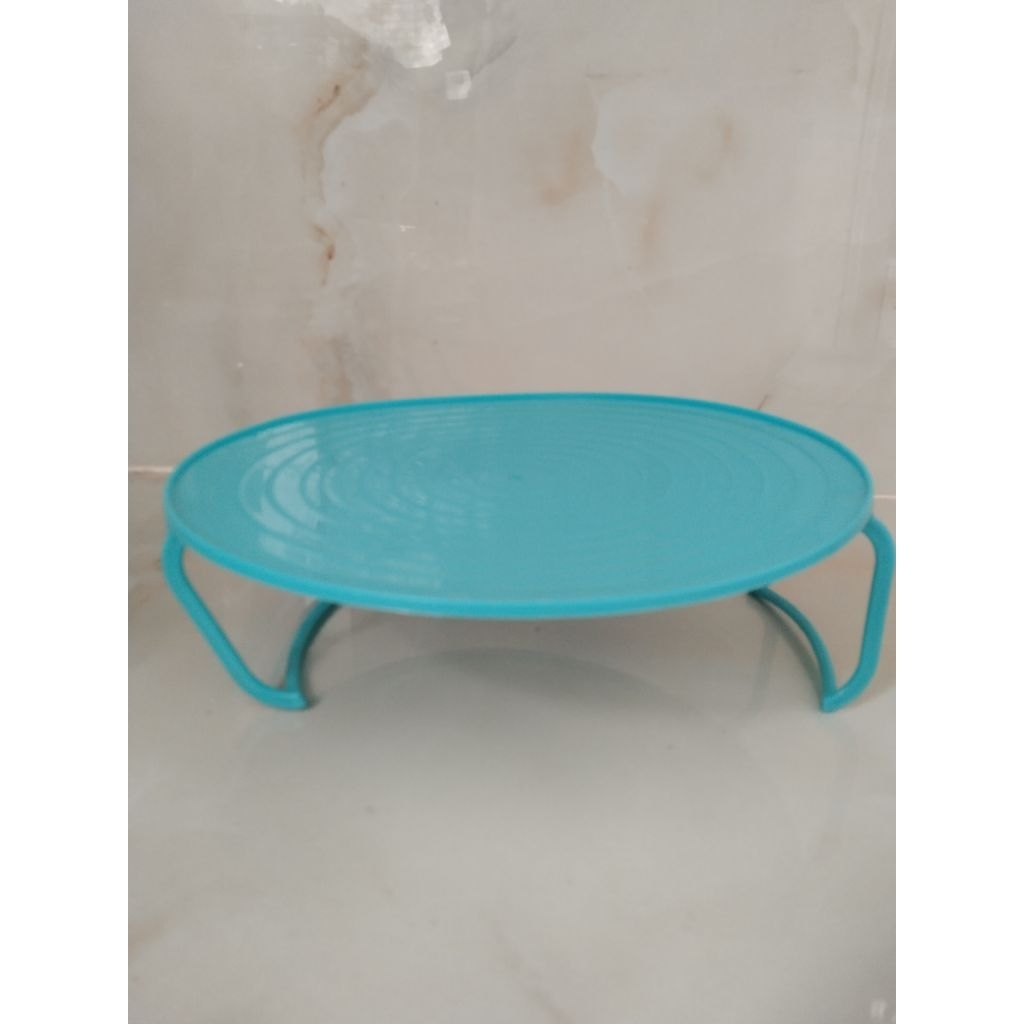 Tatakan Microwave Biru Preloved