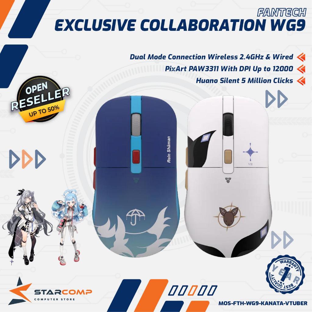 Fantech X Hololive WG9 Mouse Gaming Exclusive Collaboration Kobo Kanaeru & Vestia Zeta
