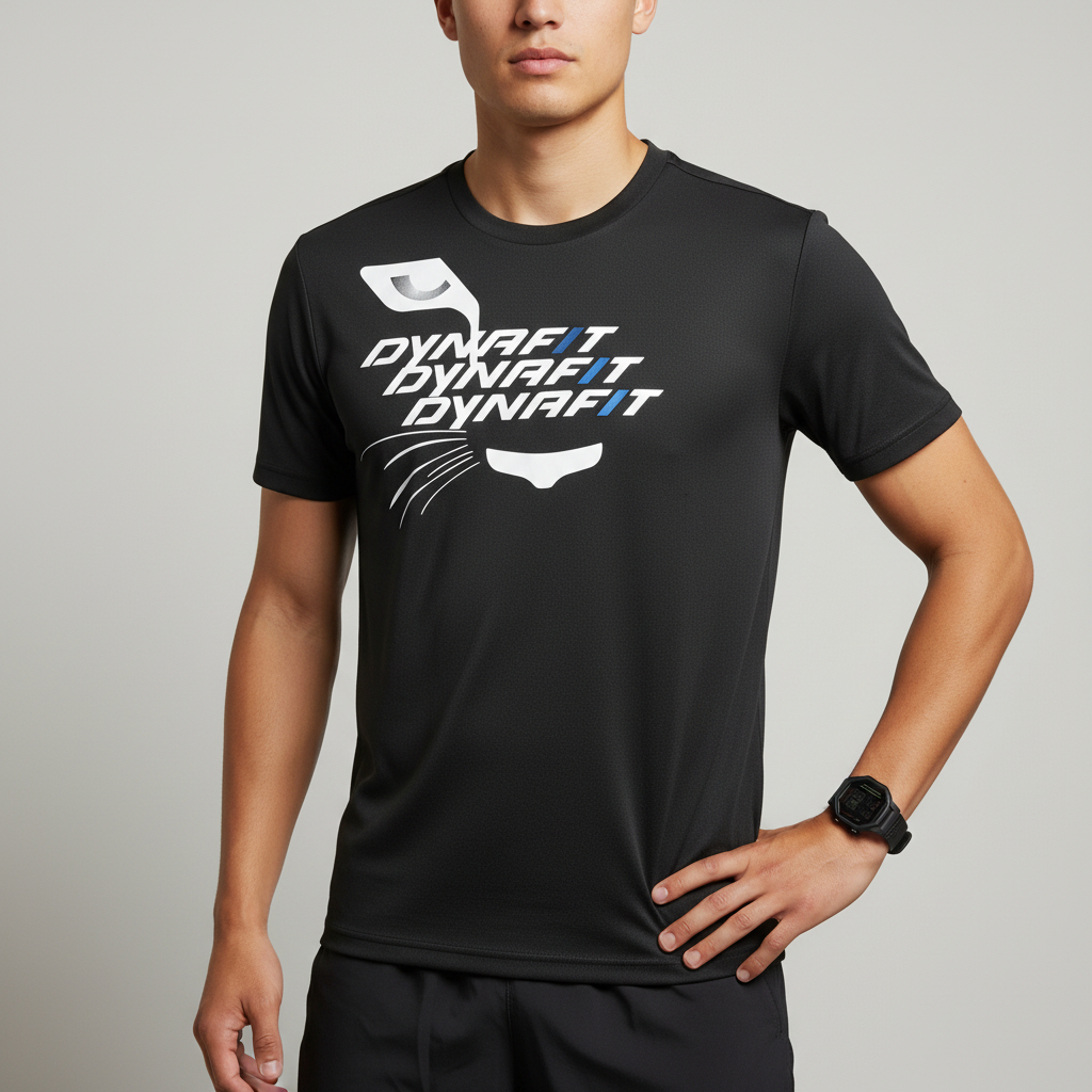 Kaos Jersey DYNAFIT Running Gym Olahraga Pria Size L-XL