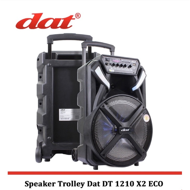 SPEAKER PORTABLE BLUETOOTH DAT 12inch DAT-1210 FT x2 ECO AMPLIMEETING DAT 12inch