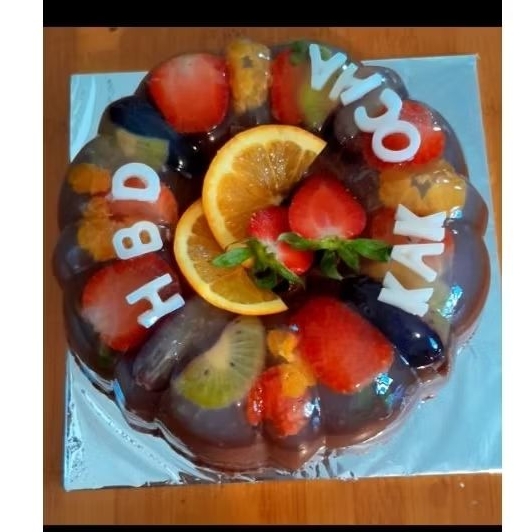 Sunnydayshop_ Puding Buah Kaca Custom Untuk Ulang Tahun