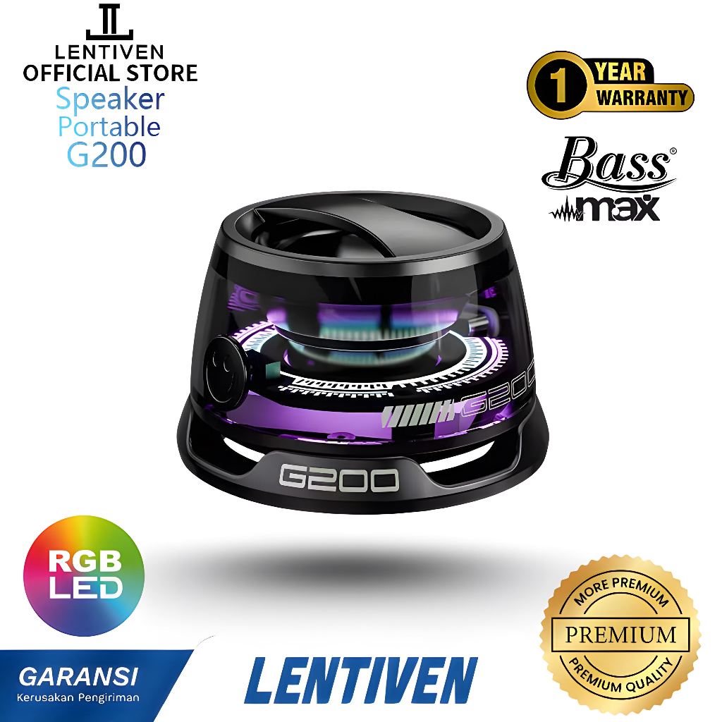 Lentiven speaker bluetooth mini wireless with led colorful light K07