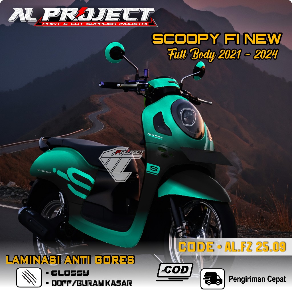 ( READY STOCK ) TERBARU Decal Sticker SCOOPY 2023 Full body | Sticker Variasi Full Body Presisi Moto