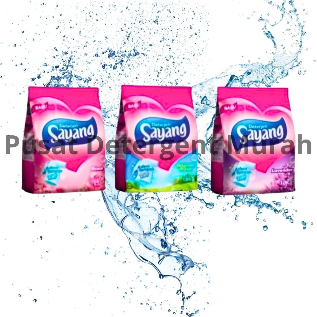 Sayang Detergen - Detergent - Deterjen - Bubuk Powder Rose lavender 1600 gr