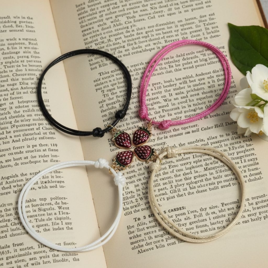 Gelang Couple 4 Fruit Bracelet Gelang liontin buah lucu Gelang Karakter  Bisa COD