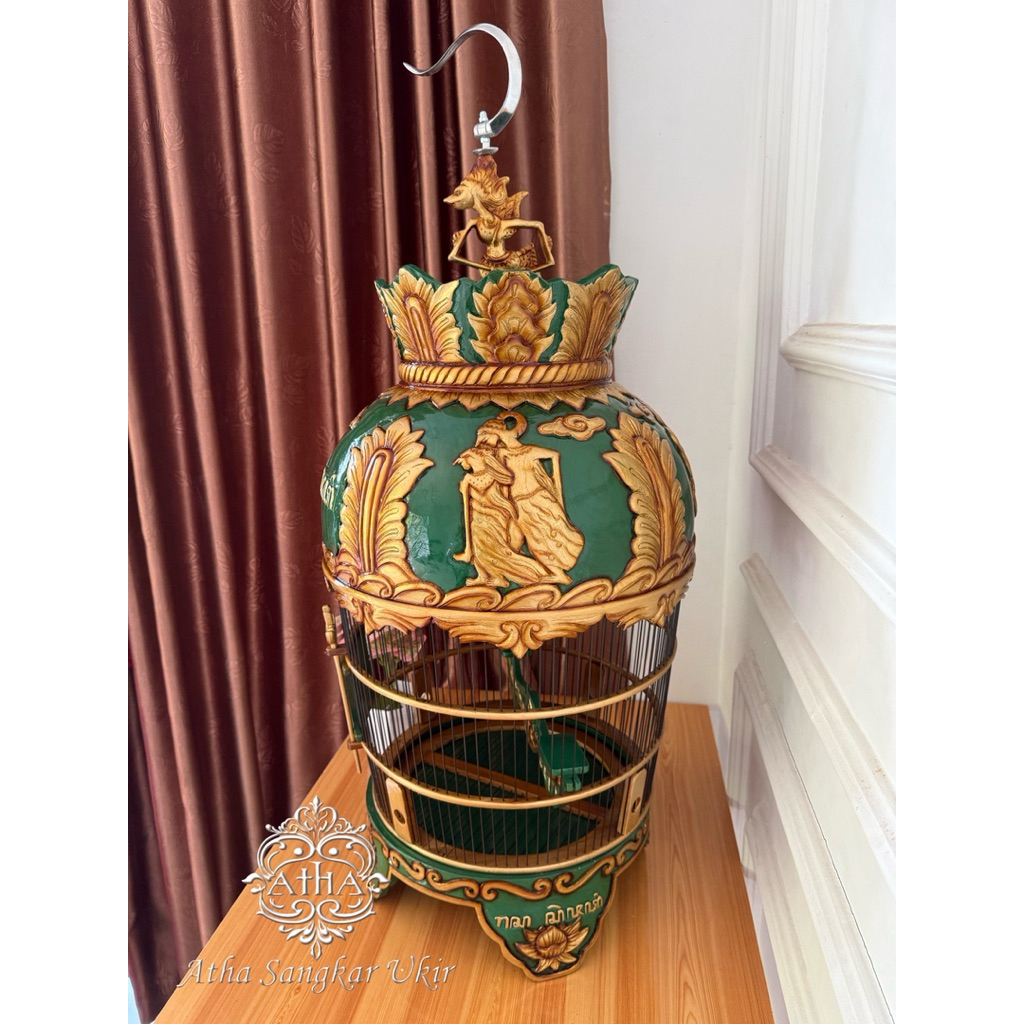 sangkar perkutut/kandang perkutut motif ramayana