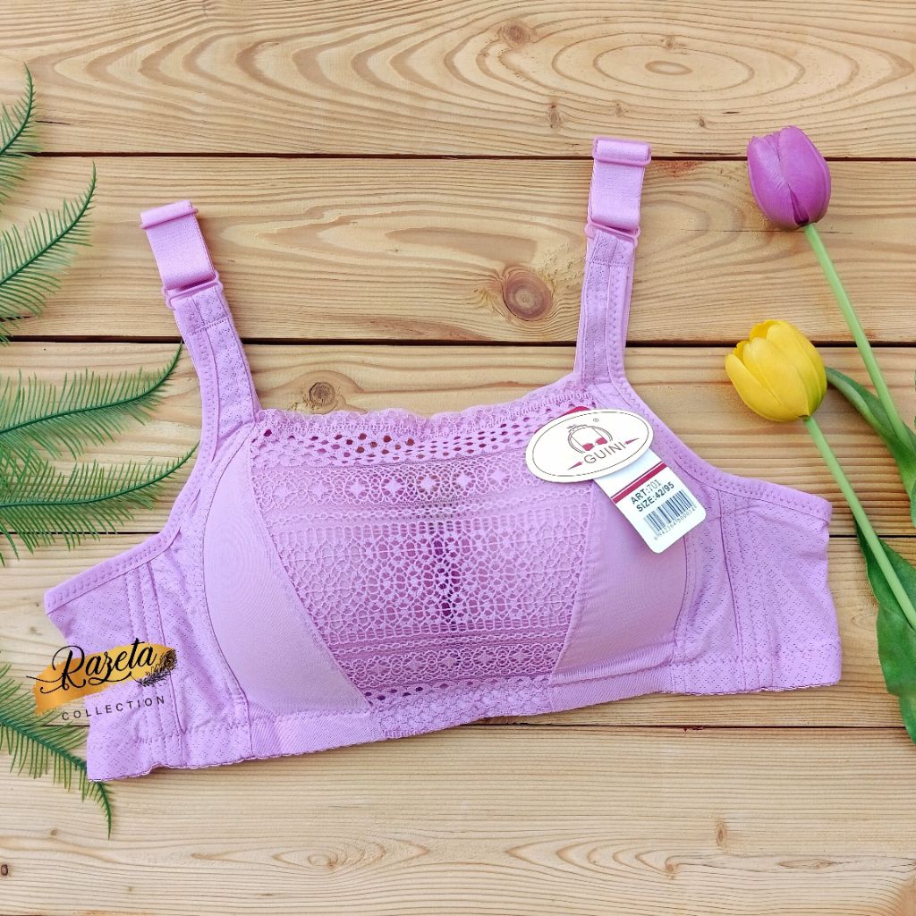 BRA BH KEMBEN TANPA KAWAT CUP B-C BUSA TIPIS SIZE 36-42