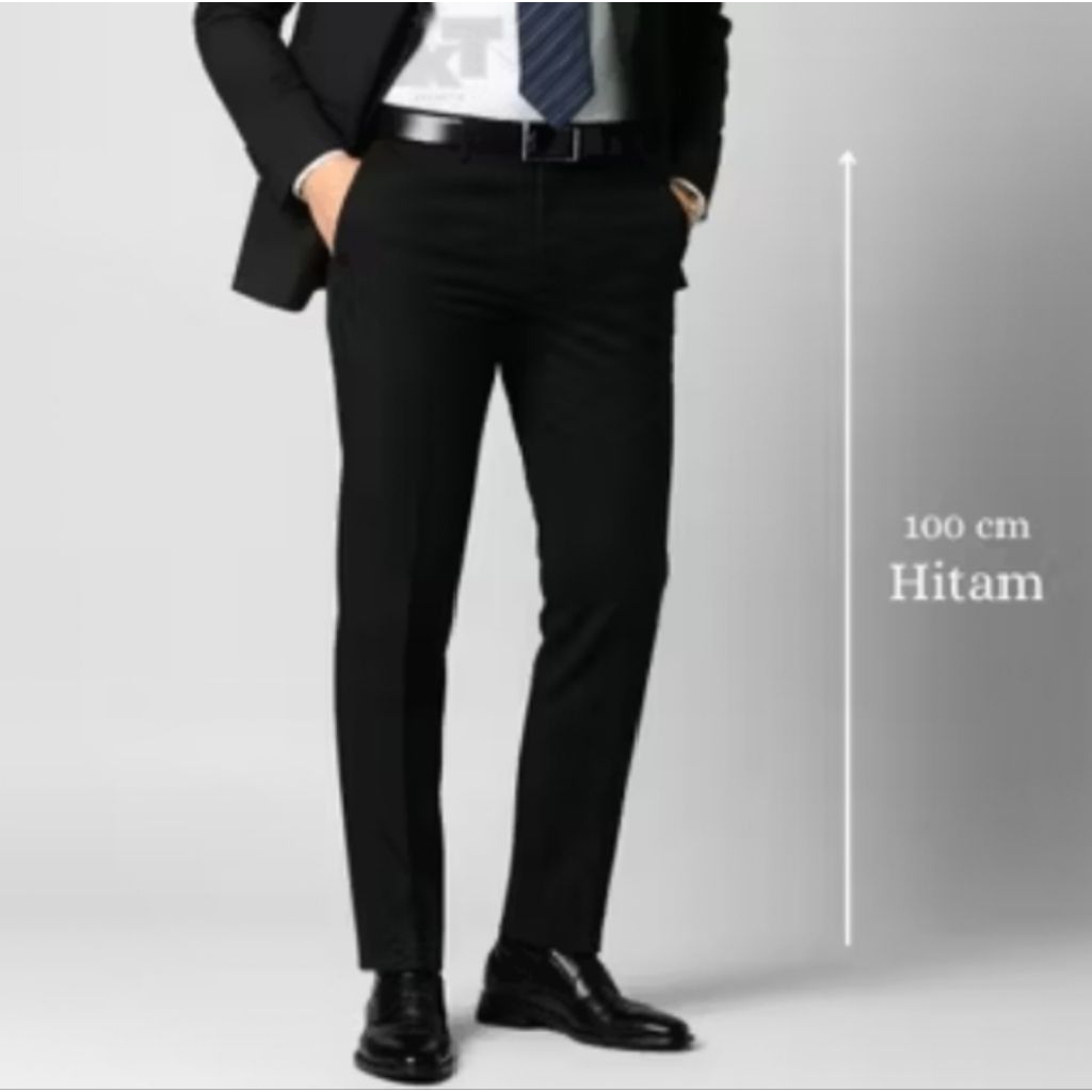 Celana formal pria || Celana kantor/keper pria model slimfit kain woll quality