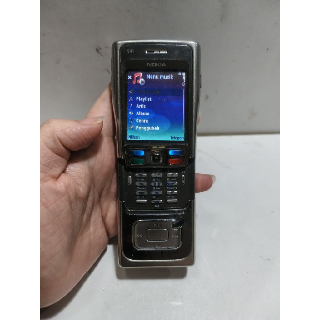 NOKIA N91-1 RM43 4GB HP NOKIA SECOND UNIK LANGKA JADUL KOLEKSI ORIGINAL RESMI BUKAN REFURBISH