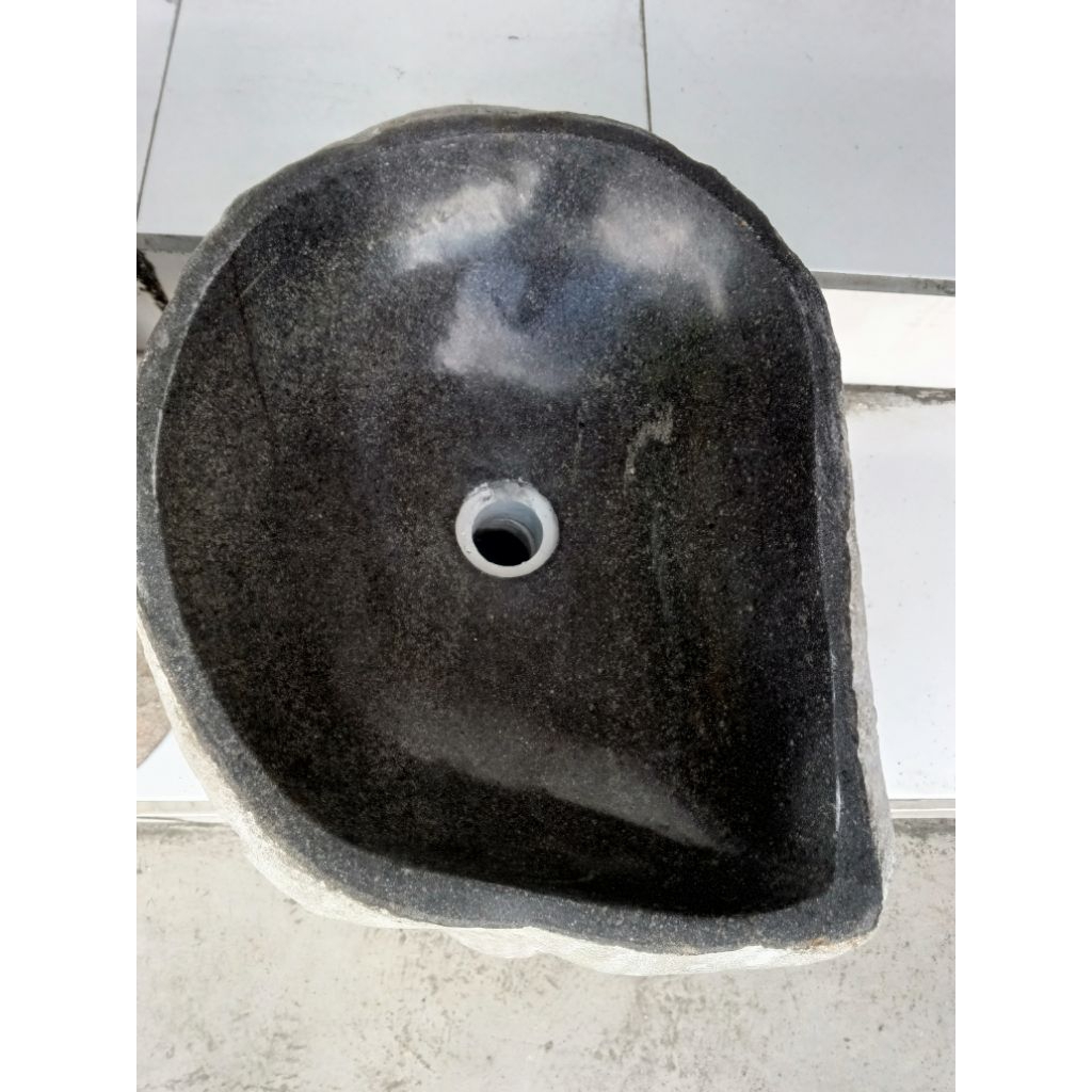 Wastafel Batu Alam Termurah / Wastafel Batu Alam Ukuran Diameter 40cm/ Wastafel Batu Kali / Wastafel