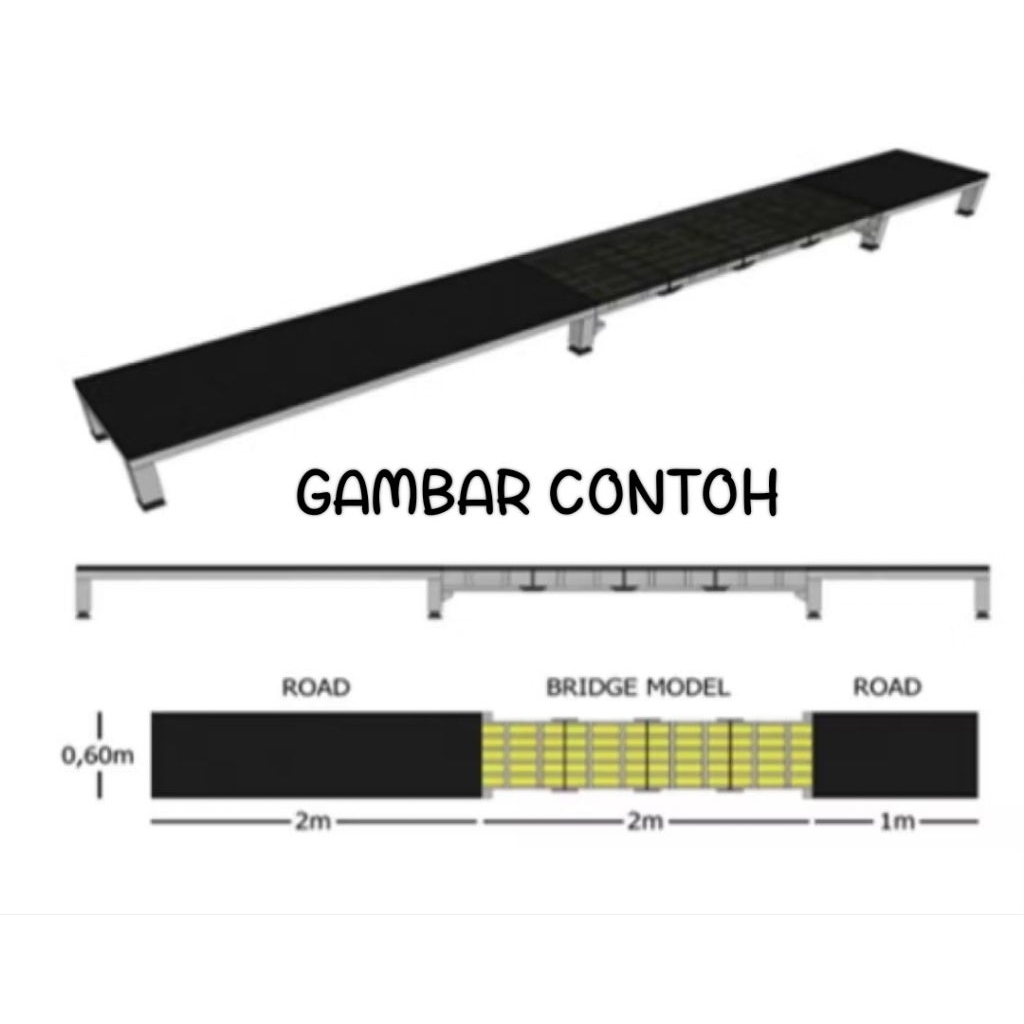CUSTOM Miniatur jembatan