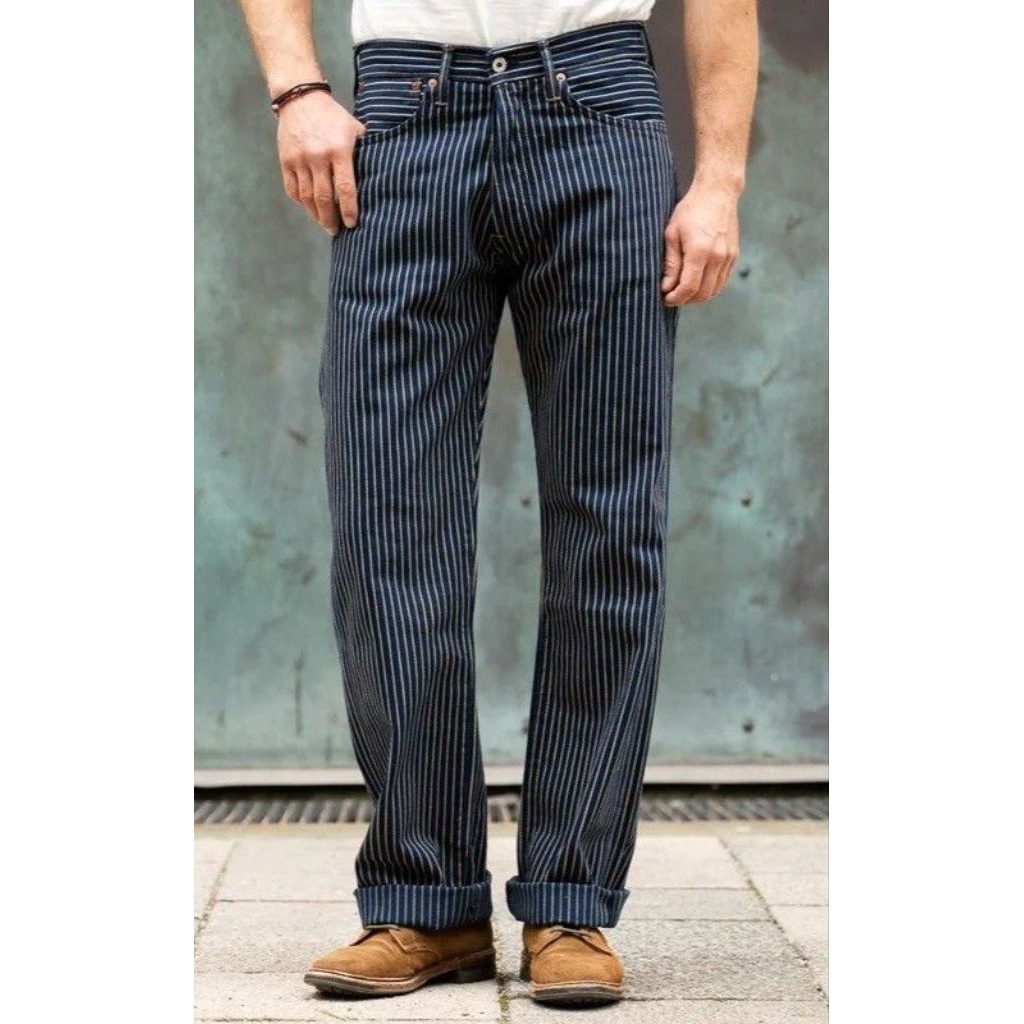 Celana jeans Denim wabash Reguler pants 14-oz