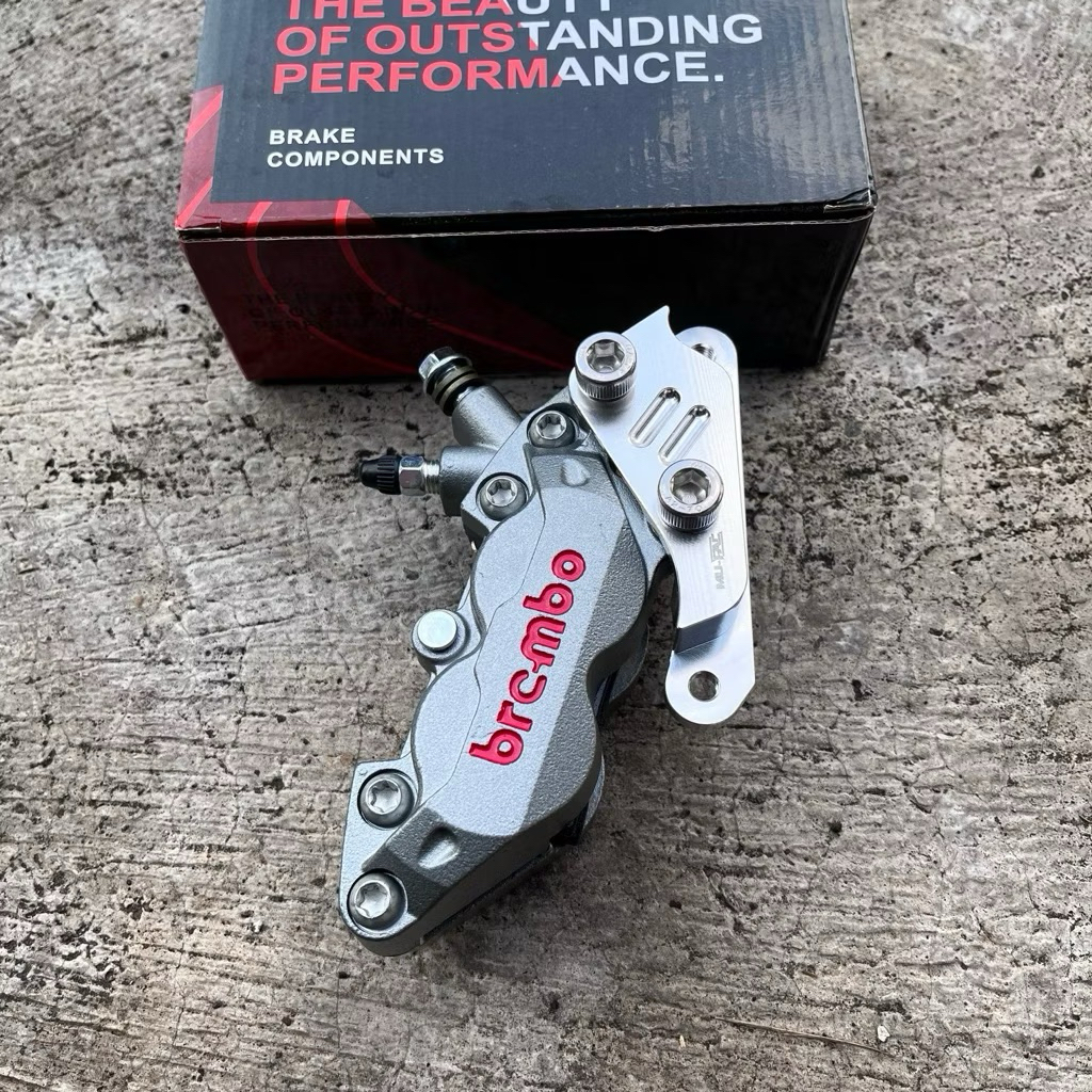 Kaliper 4Piston Supra 220mm 260mm 300mm Set Breket CNC Supra karbu Karisma Supra X 125 Supra Fit