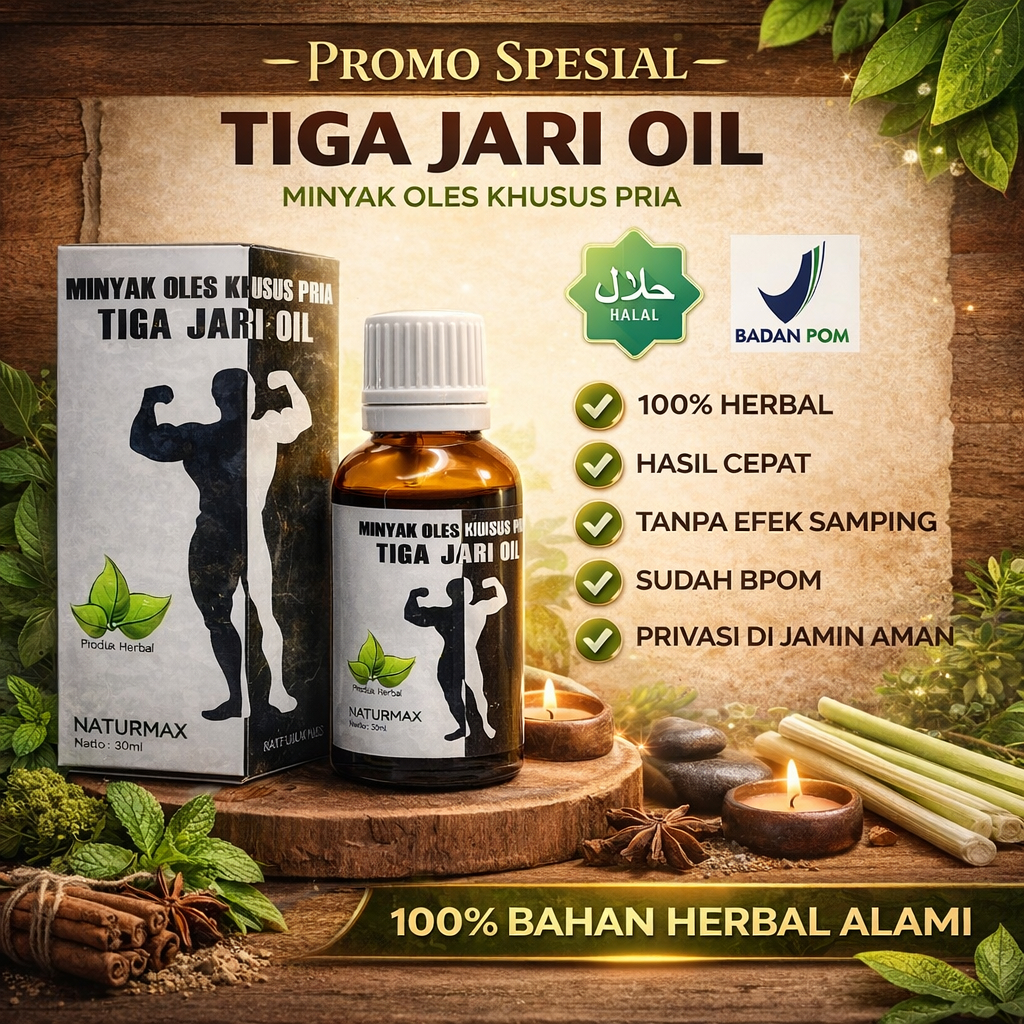 Promo Daun Bungkus Tiga jari Oil Asli Papua BPOM Original