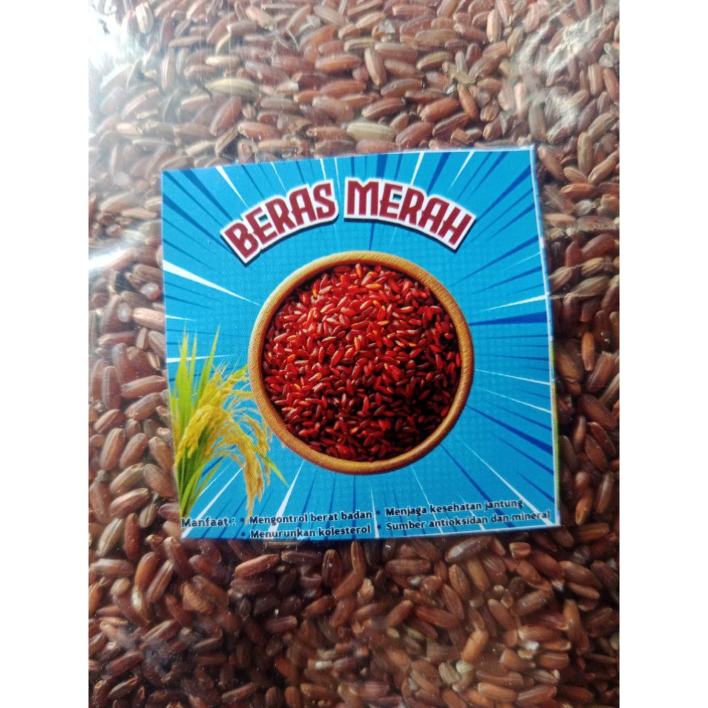 Beras merah pecah kulit 500gram
