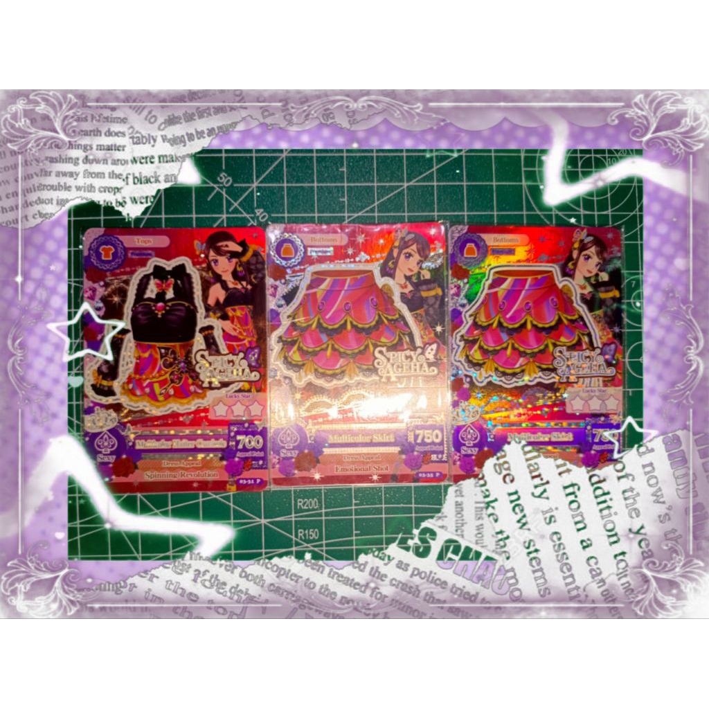 Kartu Aikatsu Premium Multicolor Coord Ran Original