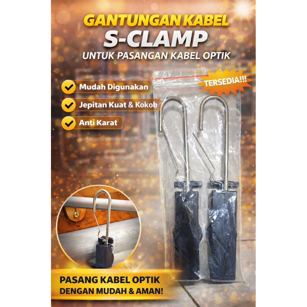 S-CLAMP CLAMP SPINER [ PENGAIT KABEL FIBER OPTIC]