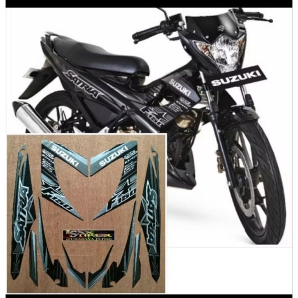 Striping stiker satria Fu 150 original  2014 2015 2016 full set