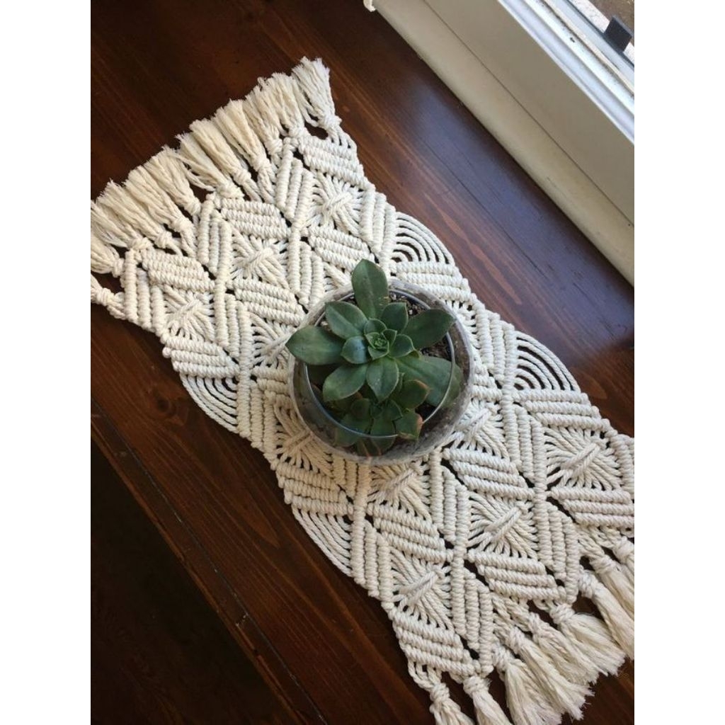 Taplak meja Macrame Design Bohemian