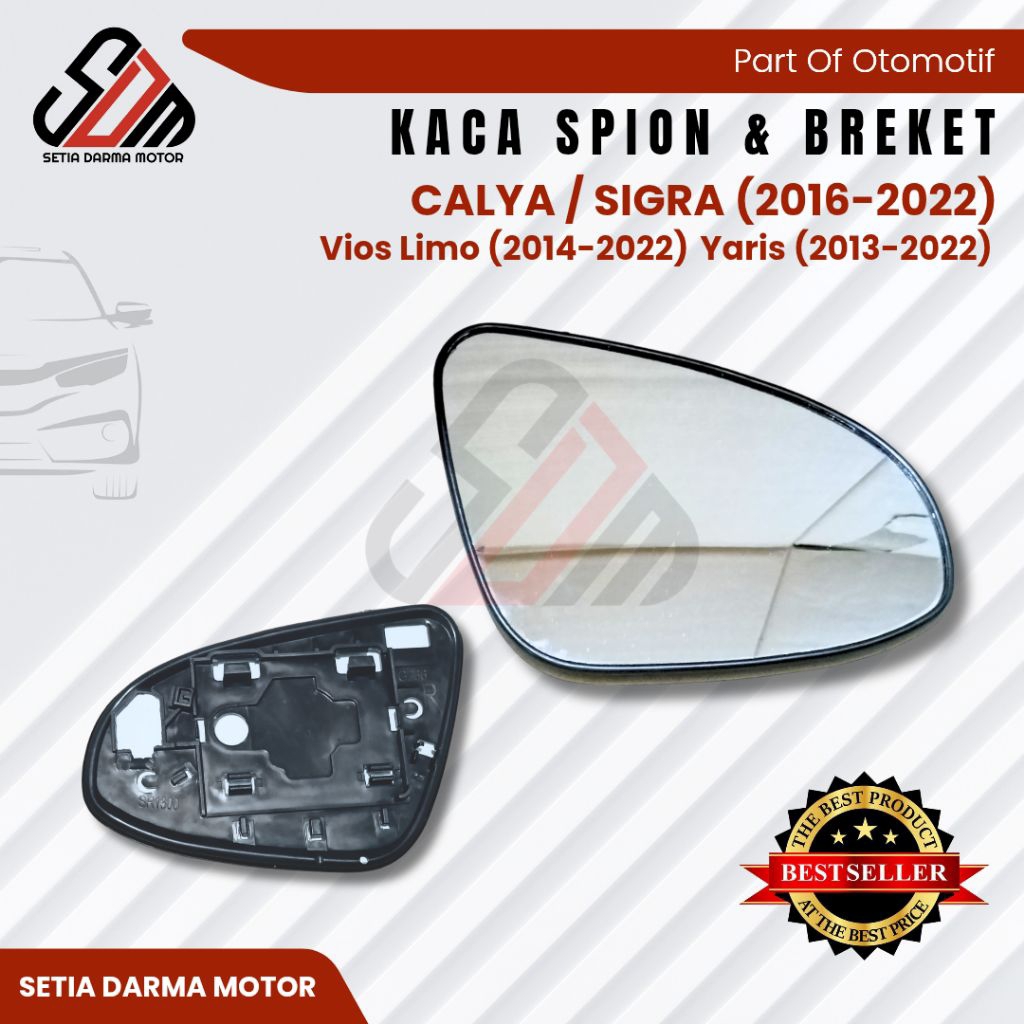 Kaca Spion Mobil Toyota Calya Sigra 2016 - 2022 Vios Limo 2014 - 2022 Yaris 2013 - 2022