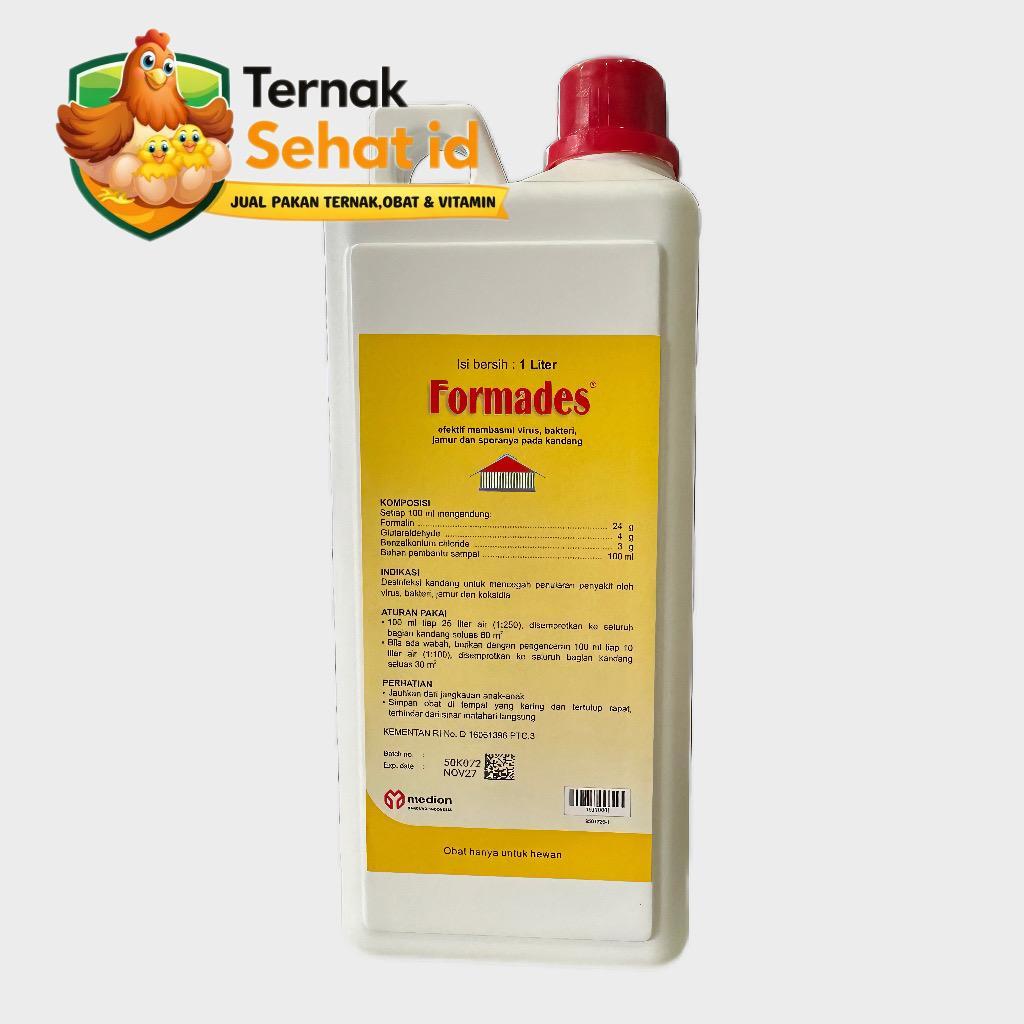 Formades 1 Liter - Disinfektan Kandang Ayam & Ternak Anti Virus Bakteri Jamur